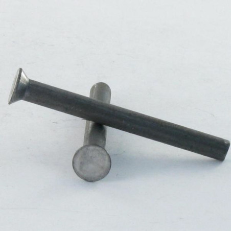 1 x Rivet à frapper Tête fraisée 6X12 Acier brut