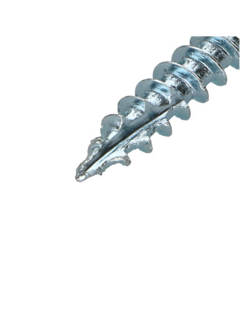 Vis charpente TEKOR Tête fraisée Cranté TORX T25 4.5X50 Filetée sur 30 Pointe antifendage type 17 Acier zingué