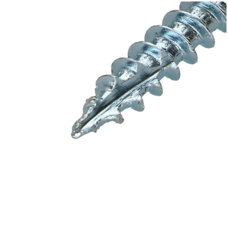 1 x Vis charpente TEKOR Tête fraisée Cranté TORX T25 4.5X50 Filetée sur 30 Pointe antifendage type 17 Acier zingué