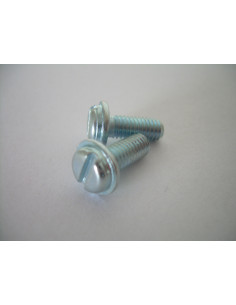 Vis métaux Tête cylindrique TC Fendue Embase lisse M5X12...