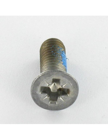 Vis métaux Tête fraisée Pozi N°2 M5X20 Acier zingué Frein filet
