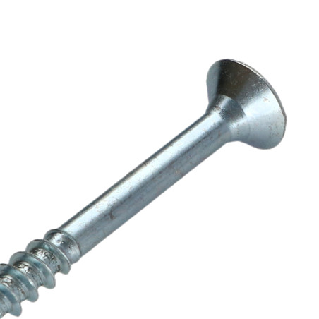 1 x VBA Vis bois agglo Tête fraisée Pozi N°3 6X90 Filetage partiel Acier zingué