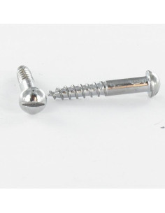 Vis bois Acier chrome Tête ronde TR Fendue 6X60