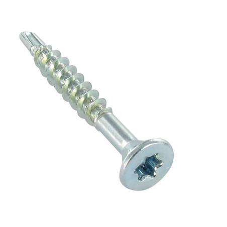 1 x Vis Médium Tête fraisée Cranté TORX T20 4X60 Filetée sur 40 Acier zingué