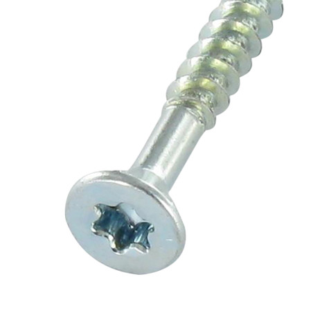 1 x Vis Médium Tête fraisée Cranté TORX T20 4X60 Filetée sur 40 Acier zingué