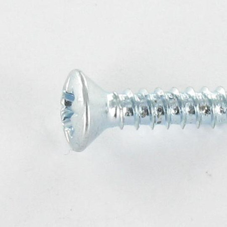 1 x Vis tôle Tête fraisée bombée TFB Pozi 2.9X16 Acier zingué
