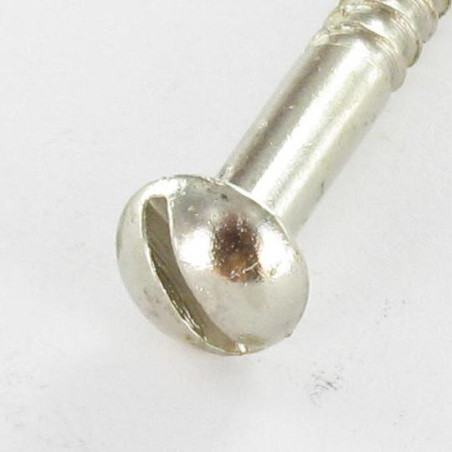 1 x Vis bois Tête ronde TR Fendue 5X40 Acier chrome