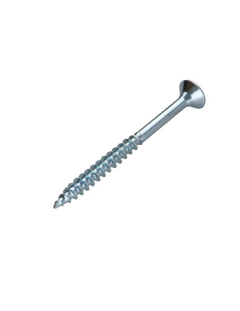 VBA Vis bois agglo Tête fraisée Pozi N°2 4X60 Filetage partiel Acier zingué