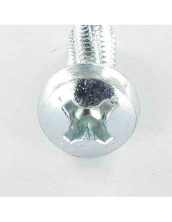 Vis autotaraudeuse tête cylindrique bombée large PHILLIPS 6X16 Acier zingué