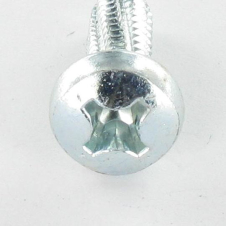 1 x Vis autotaraudeuse tête cylindrique bombée large PHILLIPS 6X16 Acier zingué