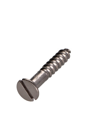 Vis bois Laiton chrome Tête fraisée Fendue 3.5X20
