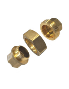 Raccord union droit 20x27 (3/4") Femelle/Femelle Laiton... 2