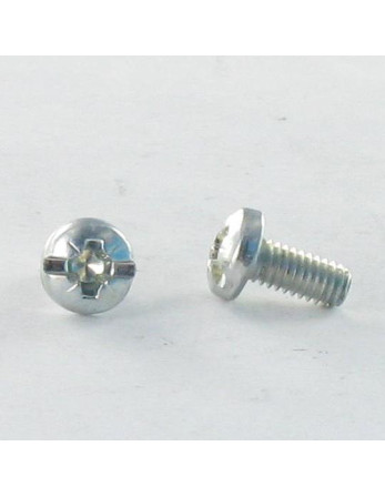 Vis métaux tête cylindrique bombée large POZI et fendu M4X30 Acier brut