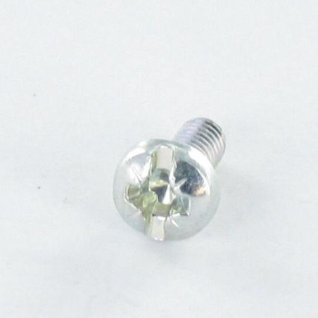 1 x Vis métaux tête cylindrique bombée large POZI et fendu M4X30 Acier brut