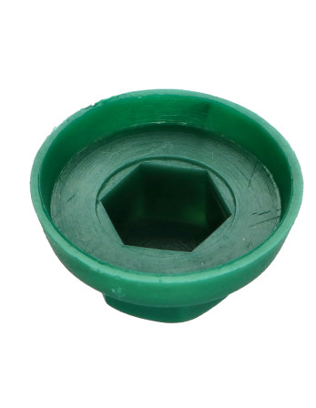 Capuchon Tête hexagonale TH Polyéthylène RAL6028 pour vis autoperceuse ou tole de diam 4.8-5.5
