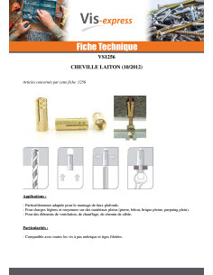 Cheville Laiton 5X16 M4 2