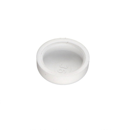 1 x Cache vis Tête cylindrique bombée TCB Vis Diamètre ST4.8 Polyéthylène RAL9010 blanc pur