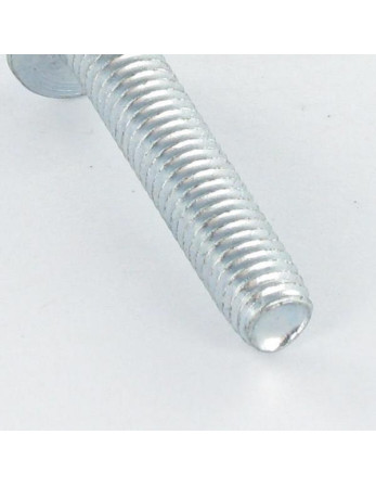 Vis autotaraudeuse Tête hexagonale TH Embase collerette Lisse M6X30 Acier zingué