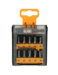 Assortiment de 10 Embout TX + 1 Porte Embout