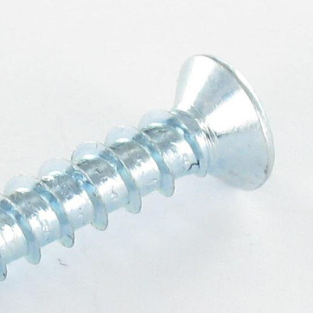 1 x Vis pvc TRILOBE Tête fraisée Pozi 5X30 FILET45 Acier zingué microvis