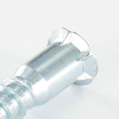 1 x Vis d'assemblage confirmat Tête fraisée Hexagonal creux 7X50 Filet agglo Cranté Acier zingué à