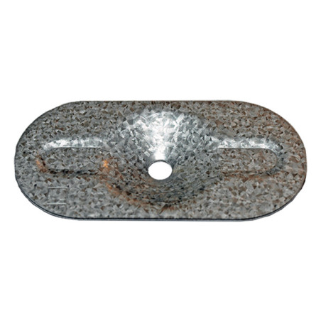 1 x Rondelle OVALE Fixation ISOLANT 82X405.5X1 Acier zingué