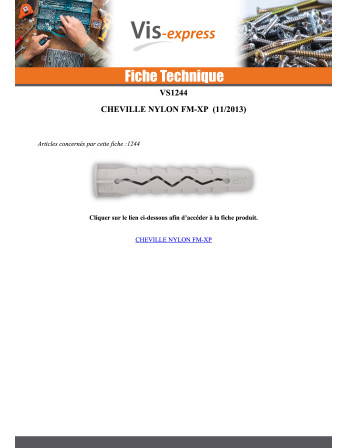 Cheville Nylon 6X45 FM-XP