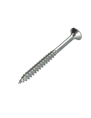 VBA Vis bois agglo Tête fraisée Pozi N°2 5X60 Filetage partiel Acier zingué GLEITMO 627
