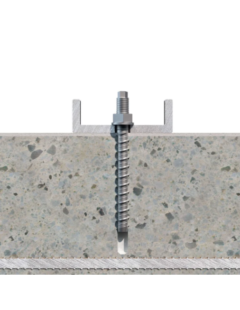 Vis béton Double Filetage TORX T8 10X140 M12 Acier zingué