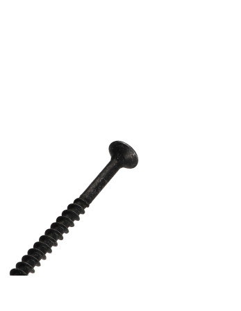 VBA Vis bois agglo Tête fraisée Pozi N°2 5X80 Filetage partiel Acier zingué noir