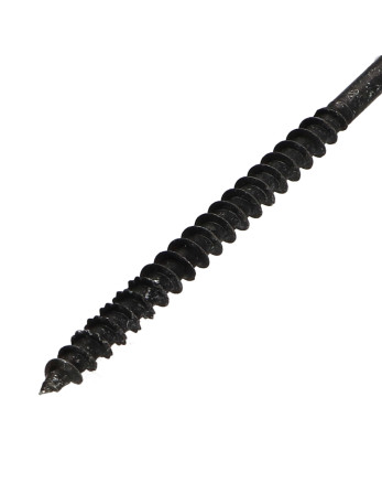 VBA Vis bois agglo Tête fraisée Pozi N°2 5X80 Filetage partiel Acier zingué noir