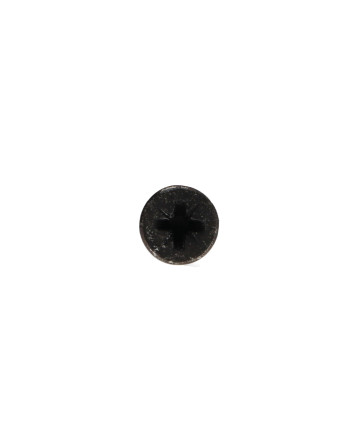 VBA Vis bois agglo Tête fraisée Pozi N°2 5X80 Filetage partiel Acier zingué noir