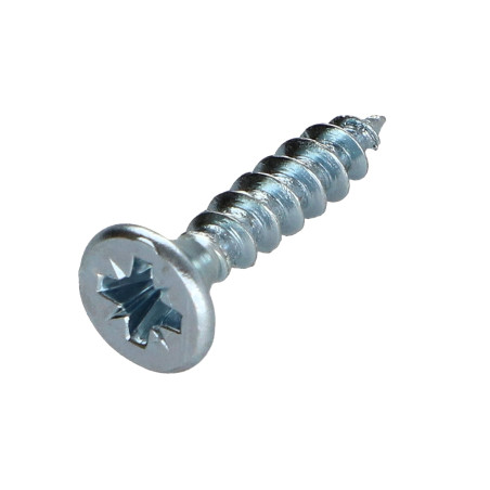 1 x VBA Vis bois agglo Tête fraisée P2 3.5X15 Acier zingué Filetage total Acier zingué