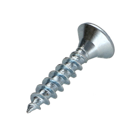 1 x VBA Vis bois agglo Tête fraisée P2 3.5X15 Acier zingué Filetage total Acier zingué