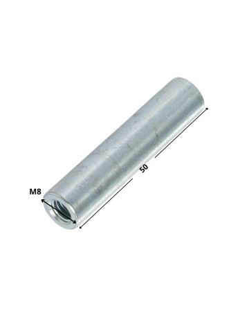 Manchon Cylindrique M8X50 Diamètre Extèrieur 11 Acier zingué