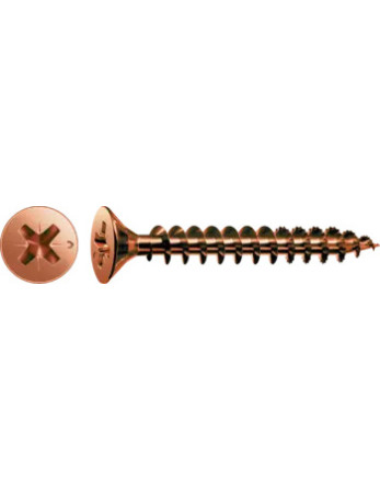 Vis Spax Tête fraisée Pozi N°1 3X35 Diamètre de tête: 6 Filetage total ACBRU microvis