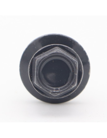 Vis autoperceuse Tête hexagonale TH 4.8X35 Rondelle d'étanchéite EPDM Acier zingué RAL7024 gris graphite