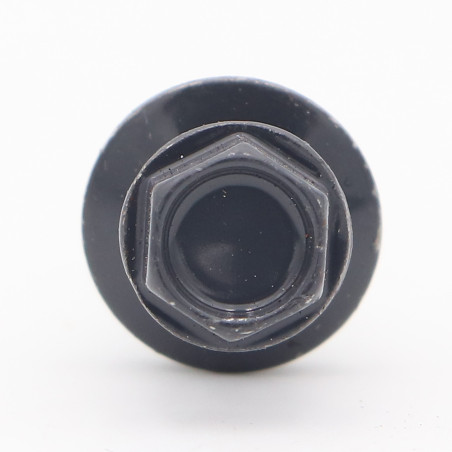1 x Vis autoperceuse Tête hexagonale TH 4.8X35 Rondelle d'étanchéite EPDM Acier zingué RAL7024 gris graphite