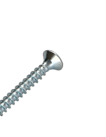 VBA Vis bois agglo Tête fraisée Pozi N°2 4.5X45 Filetage total Acier zingué