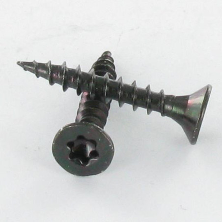 1 x VBA Vis bois agglo Tête fraisée TORX T20 4X35 Acier zingué noir