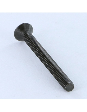 Vis métaux Tête fraisée bombée TFB Fendue M5X60 Acier zingué noir