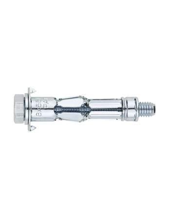 Cheville métalique pour plaque de plâtre Avec Vis métaux Tête hexagonale TH M8X45 Acier zingué