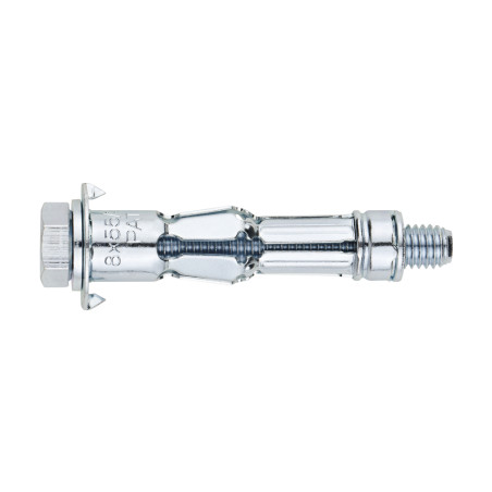 1 x Cheville métalique pour plaque de plâtre Avec Vis métaux Tête hexagonale TH M8X45 Acier zingué