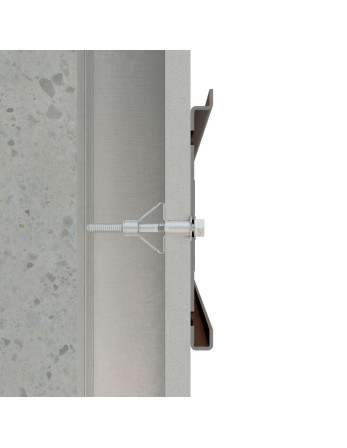 Cheville métalique pour plaque de plâtre Avec Vis métaux Tête hexagonale TH M8X45 Acier zingué