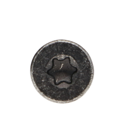 1 x VBA Vis bois agglo Tête fraisée TORX T25 5X60 Filetée sur 36 Acier zingué noir