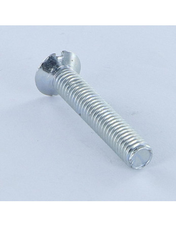 Vis métaux Tête fraisée Fendue M6X35 Percée Acier zingué