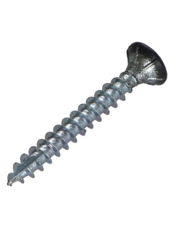 Vis bois TEKOR Tête fraisée Cranté 5X40 TORX T25 Pointe antifendage type 17 SABLE RAL7016 gris anthracite