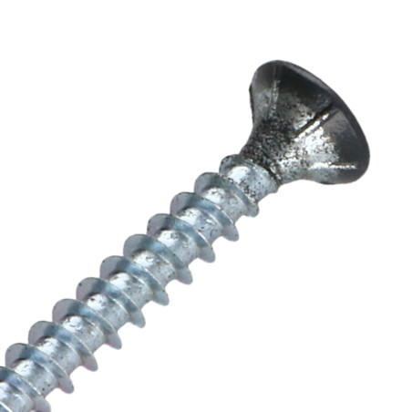1 x Vis bois TEKOR Tête fraisée Cranté 5X40 TORX T25 Pointe antifendage type 17 SABLE RAL7016 gris anthracite