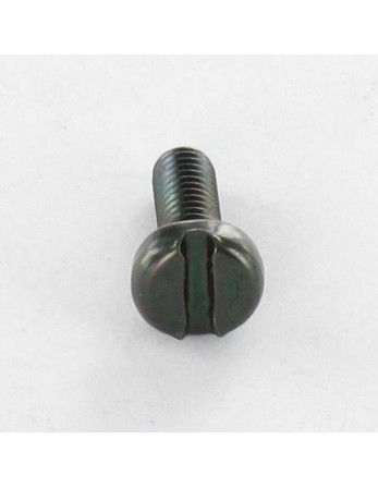 Vis métaux Tête cylindrique large TCL Fendue M4X12 Acier zingué noir