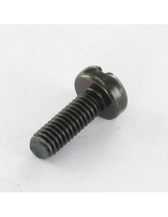 Vis métaux Tête cylindrique large TCL Fendue M4X12 Acier zingué noir